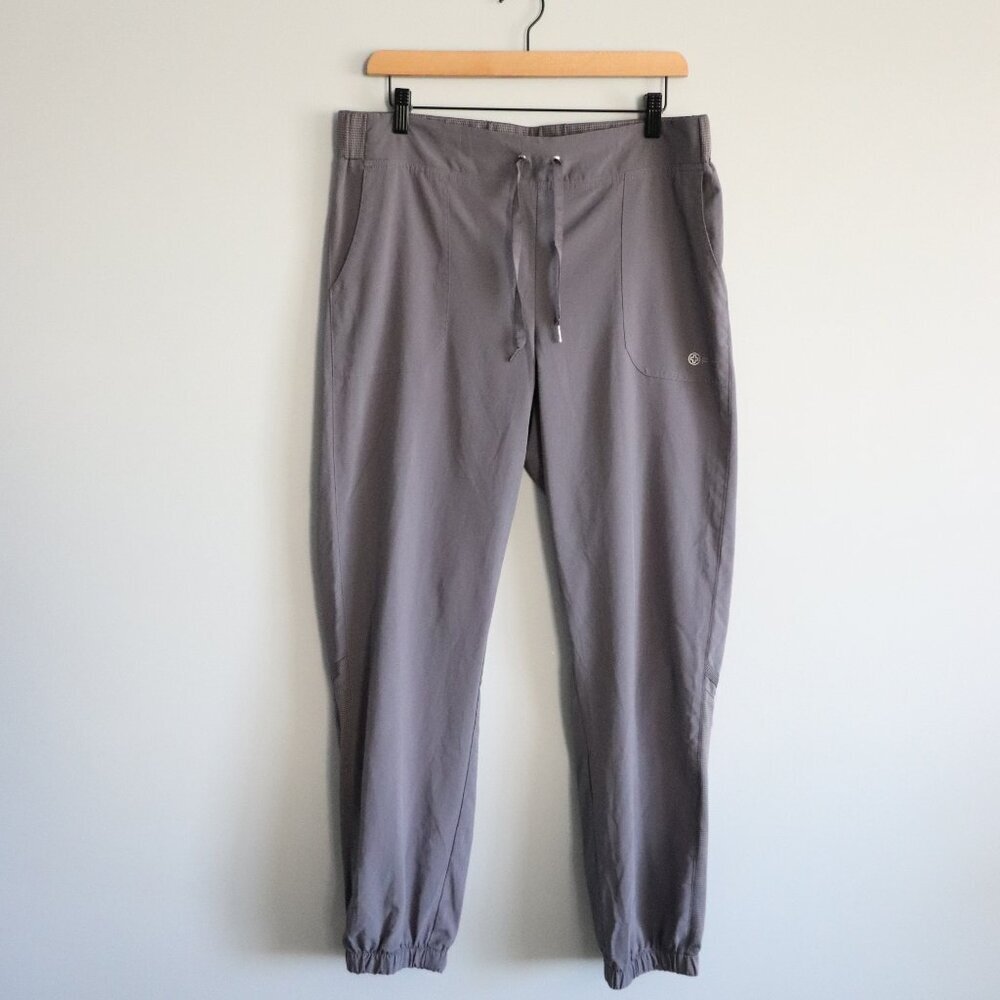 White Cross Fit Women's Sz Lrg Skinny Stretch Joggers‎ Drawstrings Scrub Pants